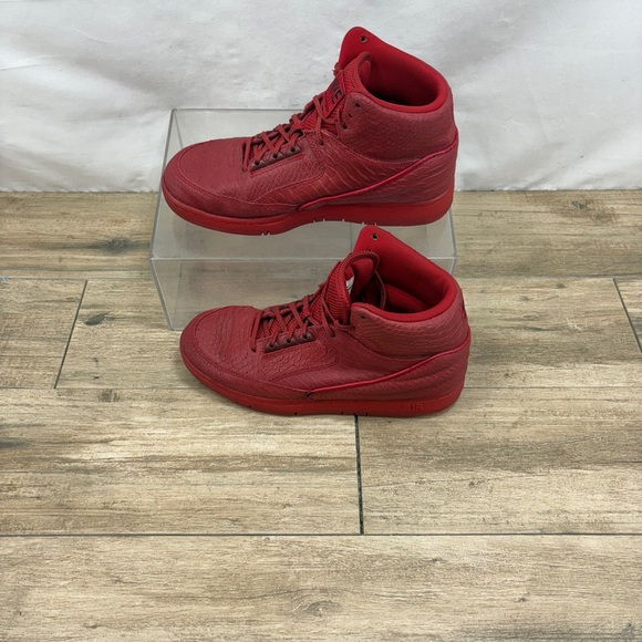 Nike Air Python Men's‎ Size 8 US 705066-600 Red Mid Top Lace Up Athletic Shoes - Picture 4 of 10